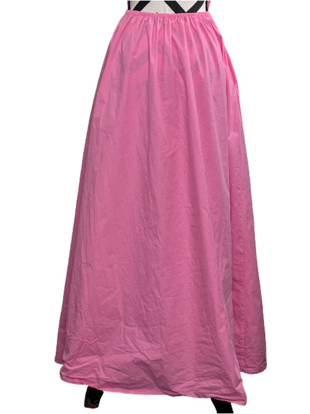 Susana Monaco Knockout Pink Sz S 100% Cotton Poplin Open Back Maxi Dress - Picture 6 of 15
